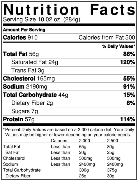 Jack In The Box Ultimate Cheeseburger Nutrition