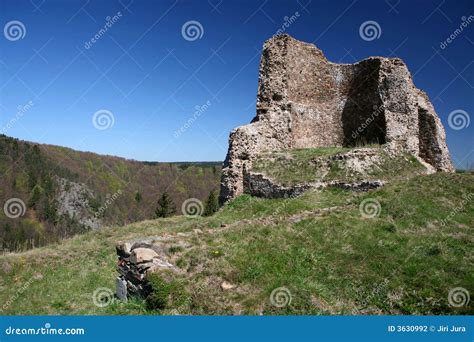 Ruined Castle In Countryside Stock Photo Image Of Ancient Castle