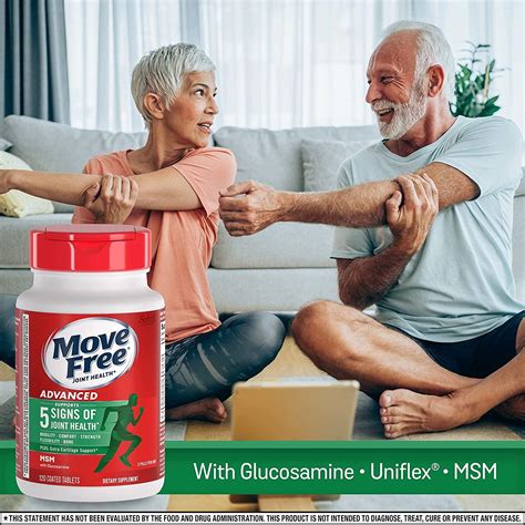 Move Free Advanced Glucosamine Chondroitin Msm Joint Support Supplement Supports Mobility