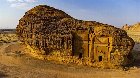 Luftaufnahme Der Felsengräber Madain Saleh Hegra Al Hijr Unesco Welterbestätte Al Ula