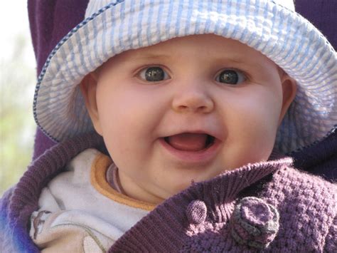 Portrait Of The Smiling Baby Free Image Download