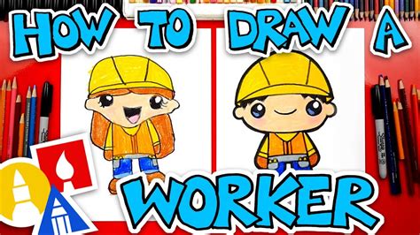 How To Draw A Construction Worker Youtube