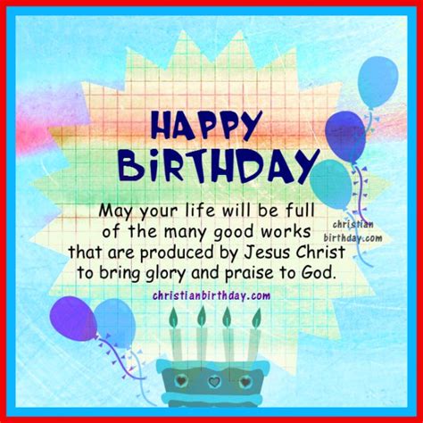 Christian Birthday Greetings Bible Verses Christian Birthday Free Cards
