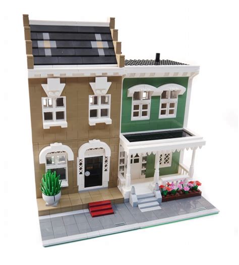 Lego Asia Lego City Residential Modular Houses Moc By Brian
