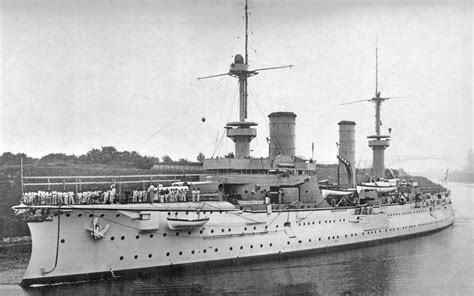 SMS "Fürst Bismarck" - Germany's first armored cruiser, built for the