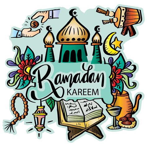 Doodle Hand Drawn Ramadan Kareem 6153267 Vector Art At Vecteezy