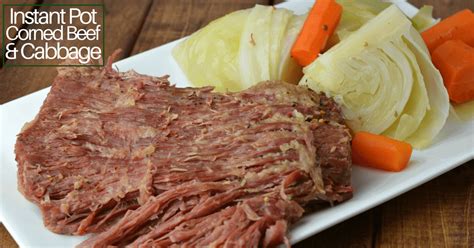 I take the corned beef out and while the cabbage carrots and pot's are cooking in the liquid, i put the brisket in the oven for 30 minutes with this sauce that i combine on the stove until smooth. Instant Pot Corned Beef and Cabbage - I Don't Have Time For That!