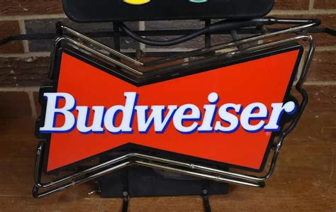Vintage Budweiser Team Usa Beer Neon Sign W Olympic Rings By Franceformer Ebay