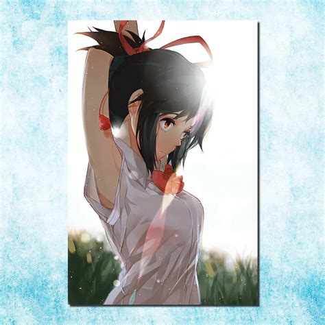 Your Name Japanese Hot Anime Movie Art Silk Canvas Poster Print X