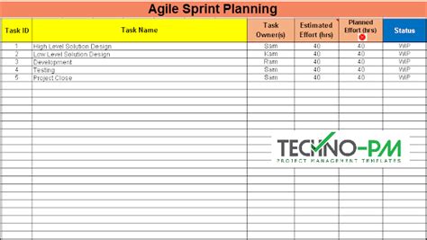 Sprint Planning With Excel Template 10 Meeting Best