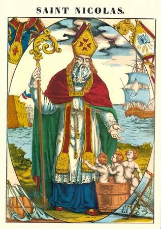 In many countries children receive gifts on december 6, st. Chanson de Saint Nicolas : Les trois petits enfants au ...