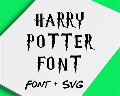 Harry Potter Font | Harry Potter svg font, Harrypotter font Silhouette