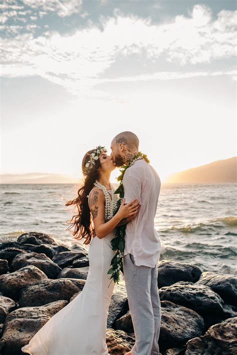 At aloha beach maui weddings ~ wedding planner, we are your creators. Minimalist & Tropical Maui Beach Wedding · Rock n Roll Bride