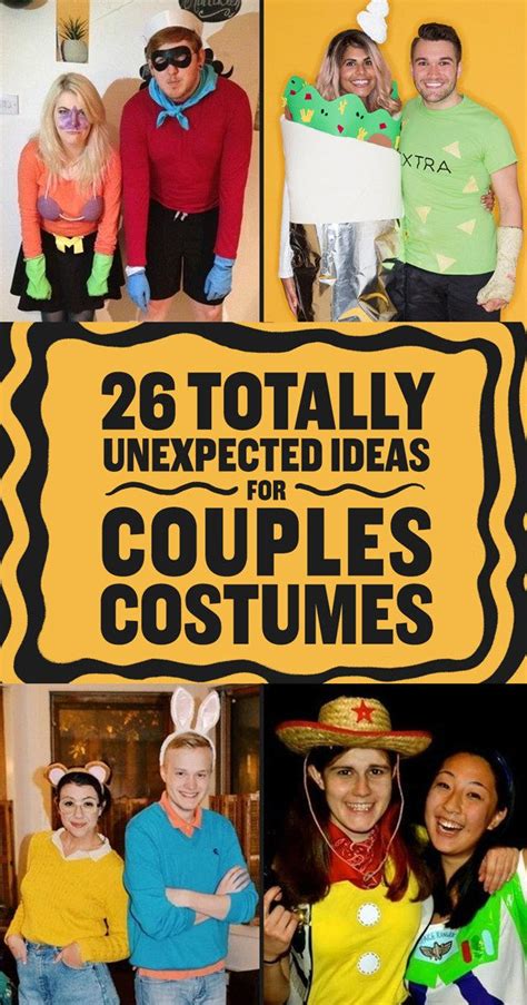 26 Couples Costumes That Won T Make You Barf Easy Couple Halloween Costumes Funny Couple