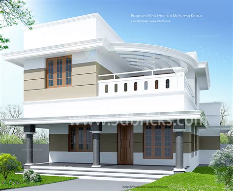 1500 Square Feet Contemporary House Plans Kerala
