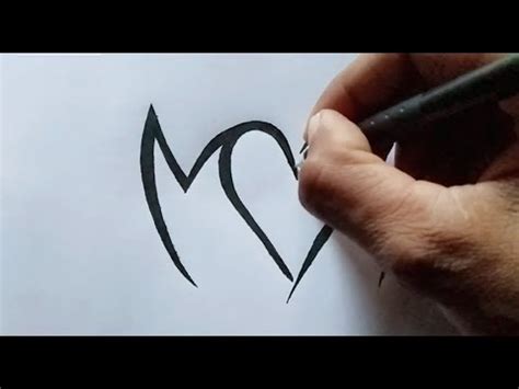 You can get the best results if you use each word one by one and then generate your letter by placing the words together at the end. Combining Initials Letter M and D with Heart Tattoo Design - YouTube