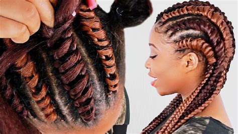 Tight braids through the midlengths of williams's hair add structure while the loose ends give this look beautiful flow and movement. How To: Tree Braid Cornrows FOR BEGINNERS! (Step By Step ...