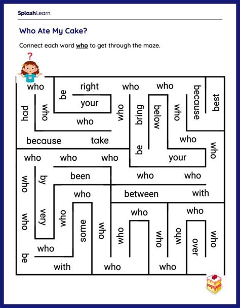 Sight Words Worksheets For 1st Graders Online Splashlearn