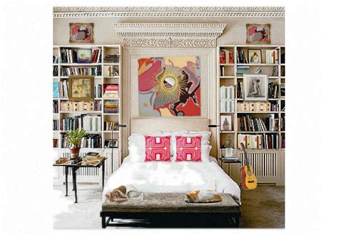Interior design you don't have to imagine. bookshelves flanking bed | Library bedroom, Eclectic kids ...