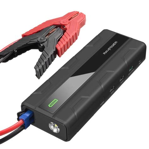 How to jump a car quick. Car Jump Starter RAVPower 1000A Peak Current Quick Charge 3.0 12V, Power Bank with 2.4A - Car ...