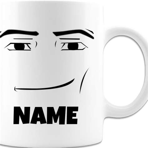 Roblox Man Face Mug Etsy