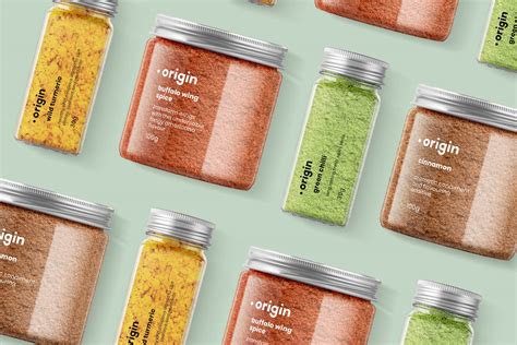 Origin Herbs And Spices Packaging Design Melbourne Freelance Graphic