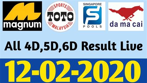 Singapore 4d lottery 2020 year may be one of the luckiest years for you. Magnum Toto Damacai Today 4D Results 12-02-2020 | 4d ...