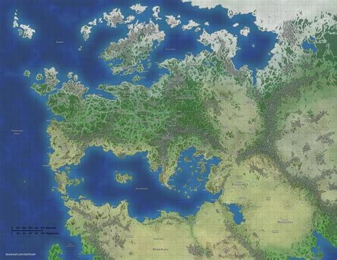 Thalia Map 1 By Darthzahl On Deviantart Fantasy World Map Fantasy