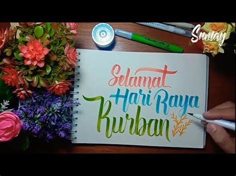 Selamat hari raya qurban 1437 h idul adha 2016 kajian islam. MUDAH!! HAND LETTERING SELAMAT HARI RAYA KURBAN | EASY ...