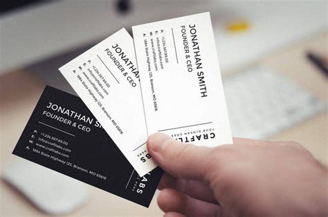 Create your own business cards without design skills ⏩ crello business card maker completely free choose professional business card templates. founder ceo business card design example
