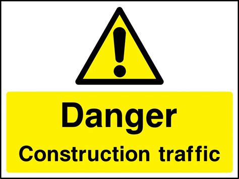 Danger Construction Traffic Sign Construction Site Safety Warning