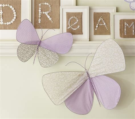Fabric Butterfly Hanging Décor Kids Room Decor Pottery Barn Kids
