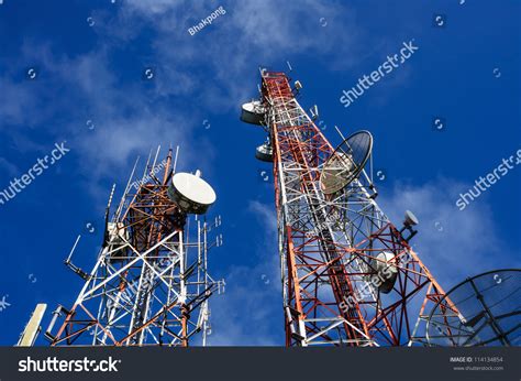Communication Towers Stock Photo 114134854 Shutterstock