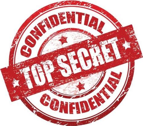 Top Secret Confidential Red Grunge Stamp Car Bumper Sticker Decal 12 X