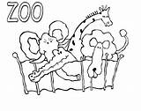 Zoo Coloring Animals Kids Pages Animal Preschool Printable Color Drawing Name Elephant Tag Extinct Phonics Print Sheets Other Getcolorings Put sketch template