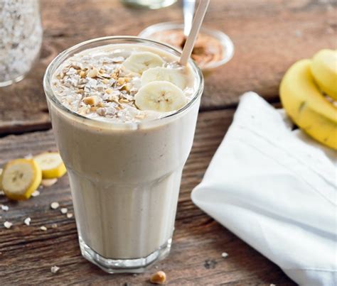 Recette de Smoothie au beurre darachide et aux bananes