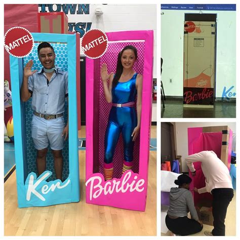 DIY Barbie and Ken Life Size Boxes Decoraciones de fiesta de barbie Piñatas de barbie Fiesta