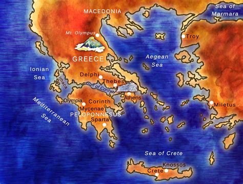 Ancient Greece Mapare You Teaching About Ancient Greece Or Etsy