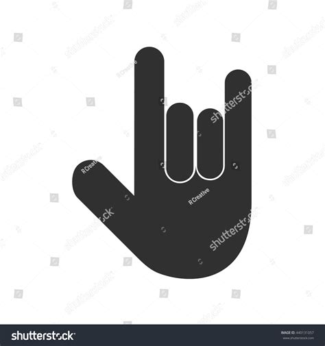 Love You Hand Sign Vector Icon Stock Vector Royalty Free 440131057