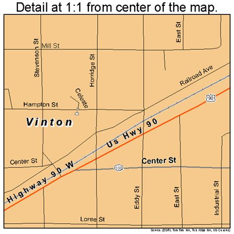 Vinton Louisiana Street Map 2278820