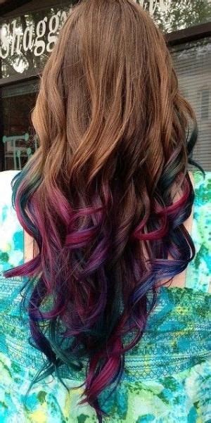 Dip Dye With Brown Hair I Dont Know If I Could Pull This