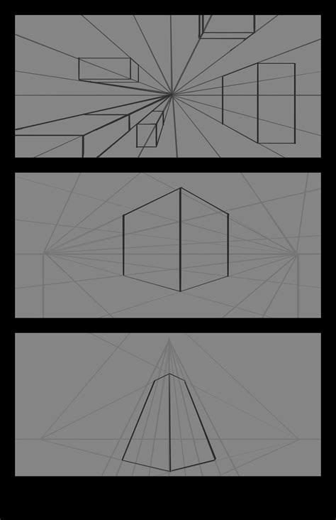 Almudena Díaz One Point Two Point Three Point Perspective Exercises