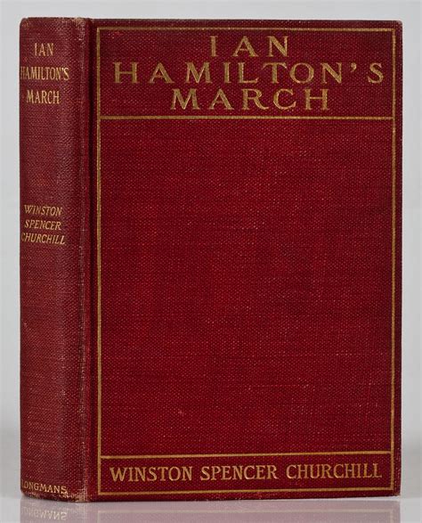 Ian Hamiltons March By Churchill Winston S 1900 Maggs Bros Ltd