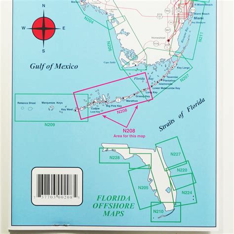 N208 Middle Keys Top Spot Fishing Maps Free Shipping All About