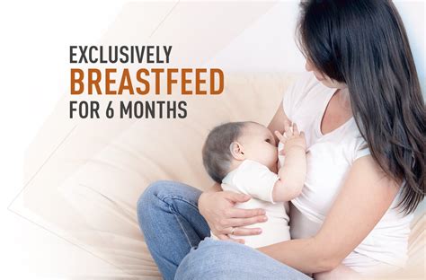 exclusively breastfeed for six month