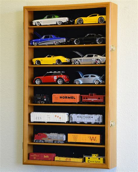Large 124 Scale Diecast Model 16 Car Display Case Cabinet Etsy