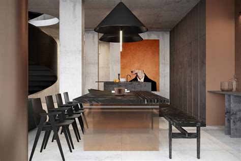 Creative Use Of Copper In Interior Design Rustic Dining