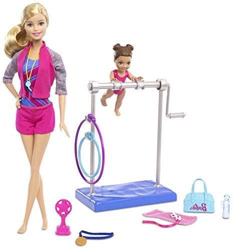 Barbie Gymnastic Coach Dolls And Playset