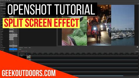 How To Create Split Screen Videos Side By Side Split Screen Video Effect Openshot Tutorial