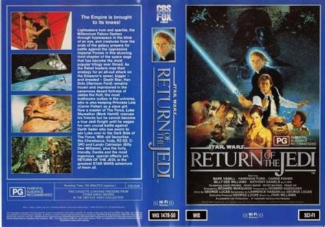 Return Of The Jedi 1983 On Cbsfox Australia Vhs Videotape